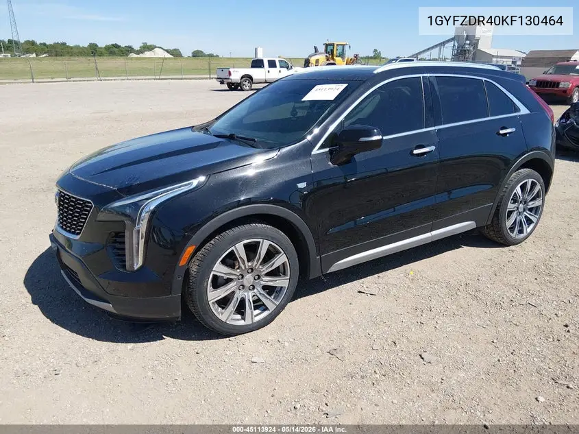2019 Cadillac Xt4 Premium Luxury VIN: 1GYFZDR40KF130464 Lot: 45113924