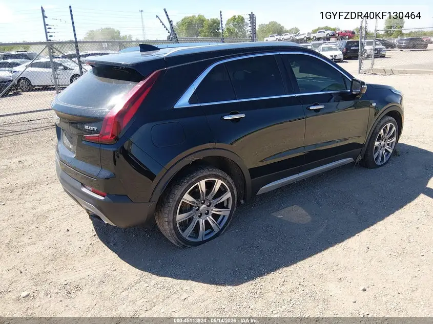 2019 Cadillac Xt4 Premium Luxury VIN: 1GYFZDR40KF130464 Lot: 45113924
