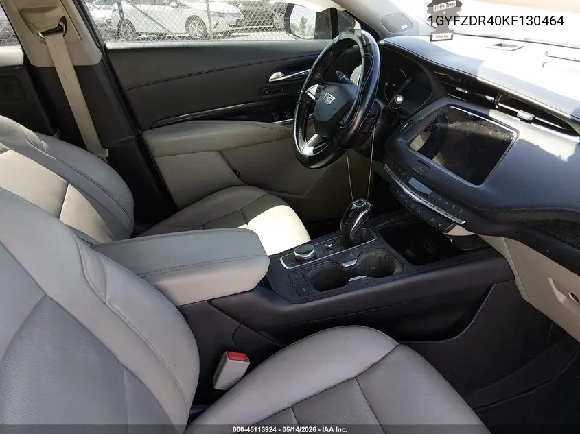 2019 Cadillac Xt4 Premium Luxury VIN: 1GYFZDR40KF130464 Lot: 45113924