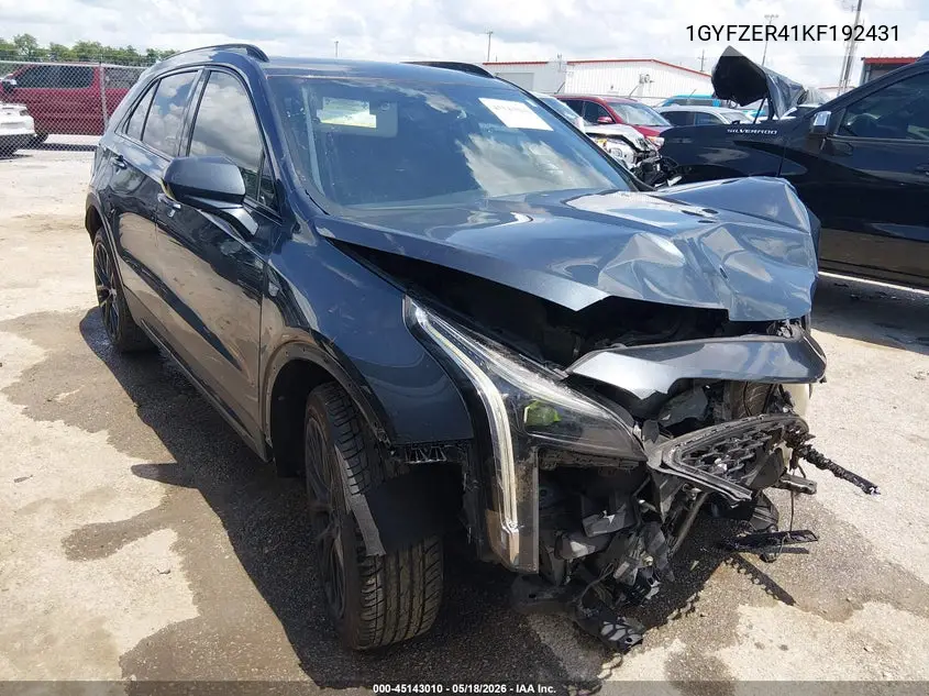 2019 Cadillac Xt4 Sport VIN: 1GYFZER41KF192431 Lot: 45143010