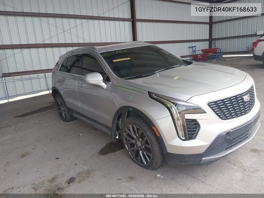 2019 Cadillac Xt4 Premium Luxury VIN: 1GYFZDR40KF168633 Lot: 45173452