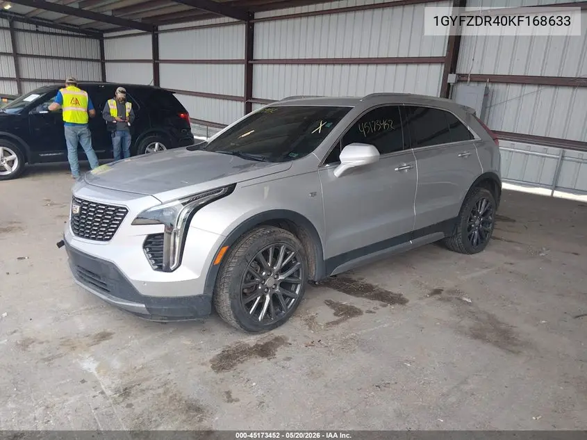 2019 Cadillac Xt4 Premium Luxury VIN: 1GYFZDR40KF168633 Lot: 45173452