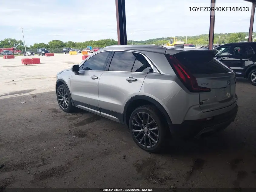 2019 Cadillac Xt4 Premium Luxury VIN: 1GYFZDR40KF168633 Lot: 45173452