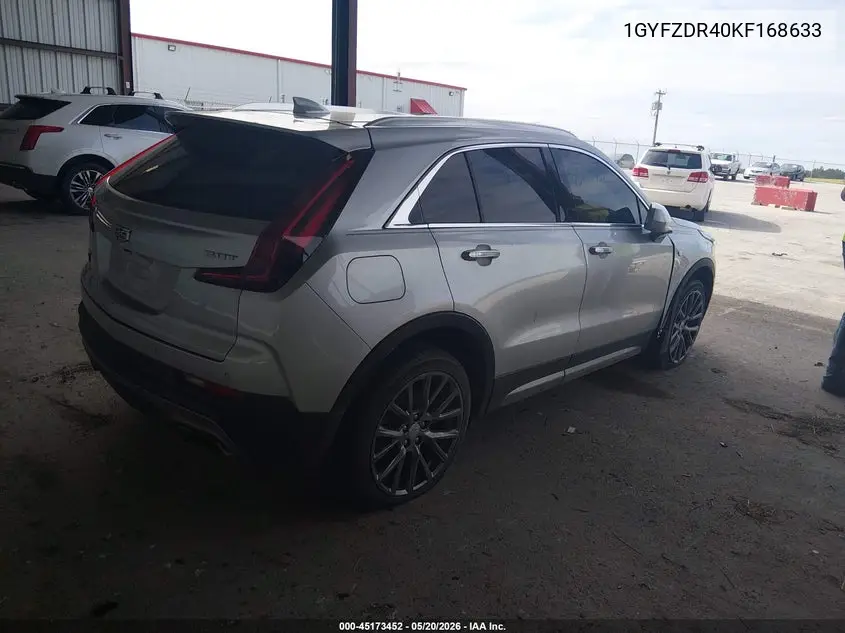 2019 Cadillac Xt4 Premium Luxury VIN: 1GYFZDR40KF168633 Lot: 45173452