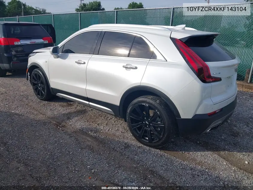 2019 Cadillac Xt4 Premium Luxury VIN: 1GYFZCR4XKF143104 Lot: 45188378