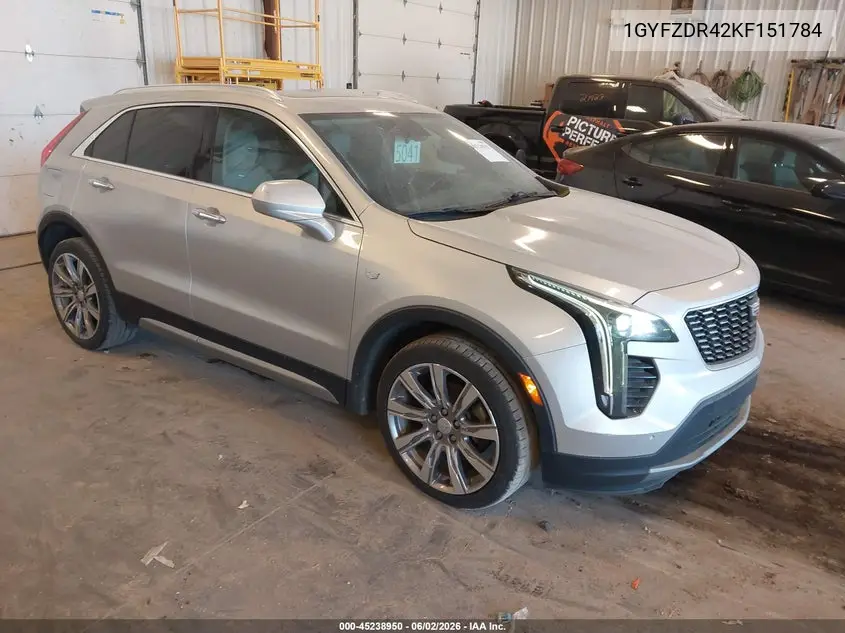 2019 Cadillac Xt4 Premium Luxury VIN: 1GYFZDR42KF151784 Lot: 45238950