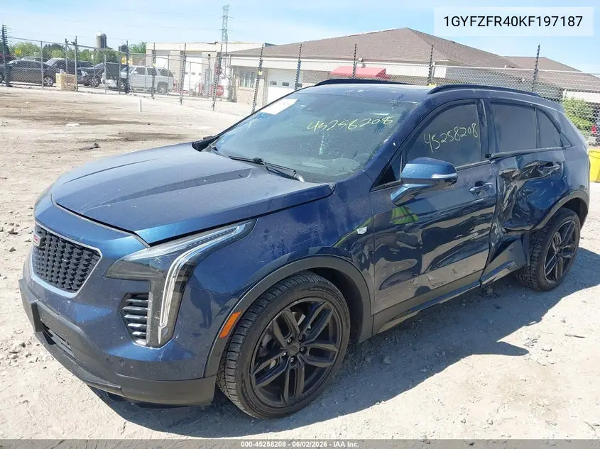 2019 Cadillac Xt4 Awd Sport VIN: 1GYFZFR40KF197187 Lot: 45258208