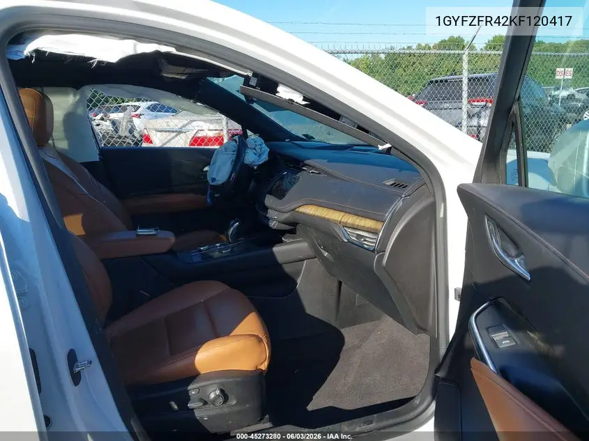 2019 Cadillac Xt4 Awd Sport VIN: 1GYFZFR42KF120417 Lot: 45273280