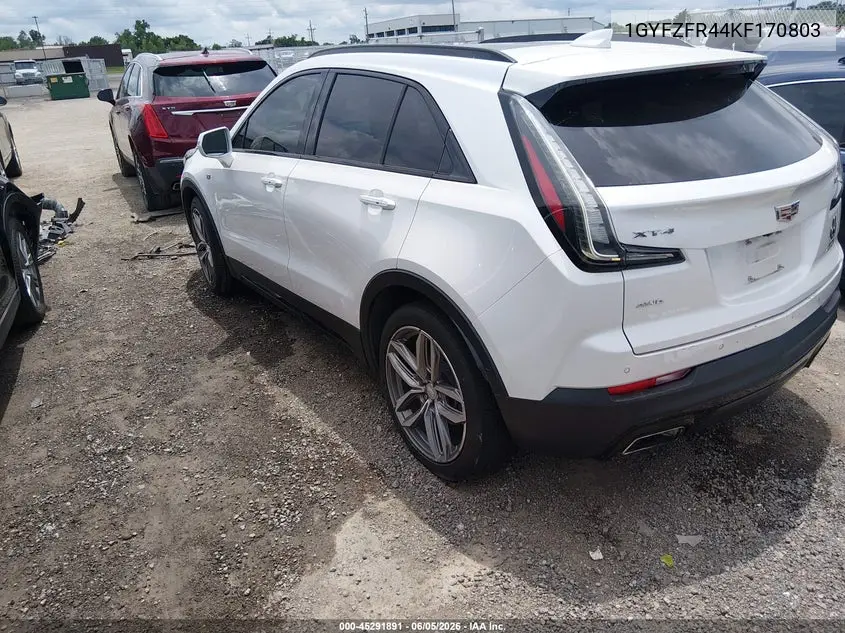 2019 Cadillac Xt4 Awd Sport VIN: 1GYFZFR44KF170803 Lot: 45291891