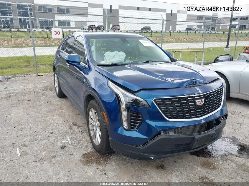 2019 Cadillac Xt4 Luxury VIN: 1GYAZAR48KF143827 Lot: 45296259