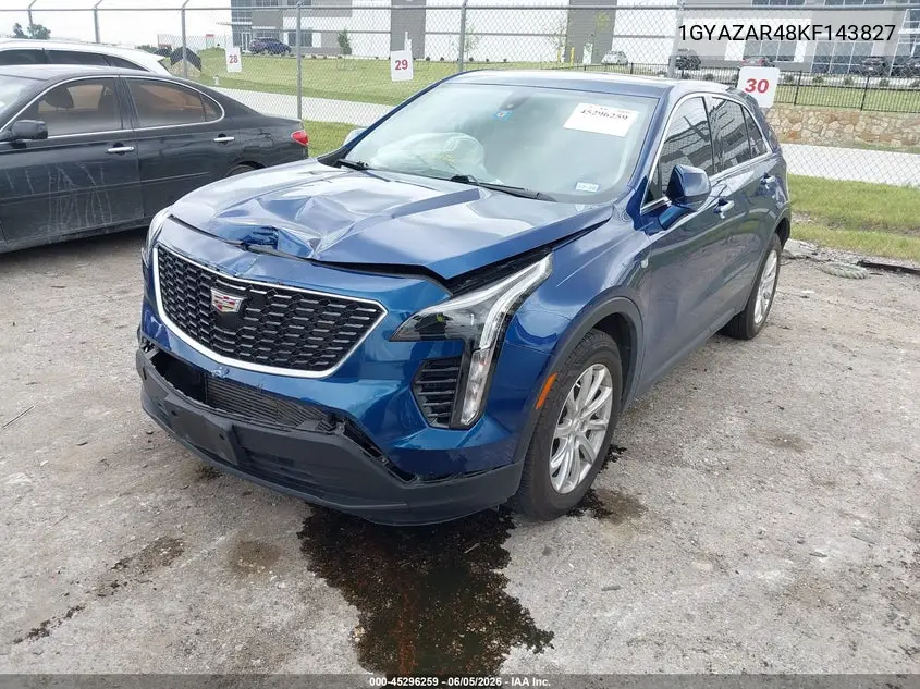 2019 Cadillac Xt4 Luxury VIN: 1GYAZAR48KF143827 Lot: 45296259