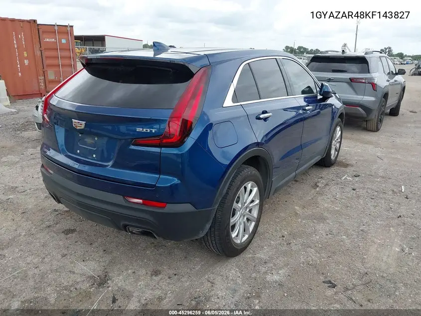 2019 Cadillac Xt4 Luxury VIN: 1GYAZAR48KF143827 Lot: 45296259