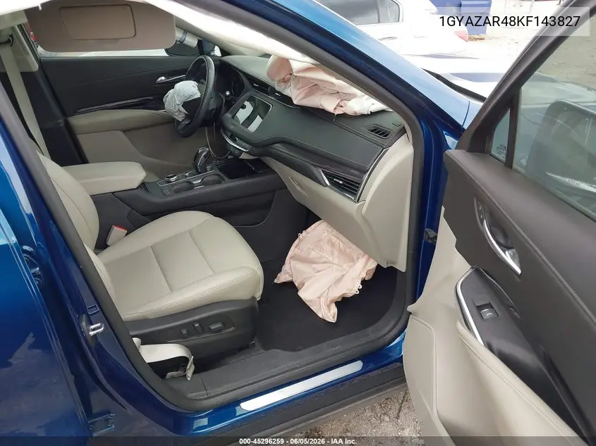 2019 Cadillac Xt4 Luxury VIN: 1GYAZAR48KF143827 Lot: 45296259