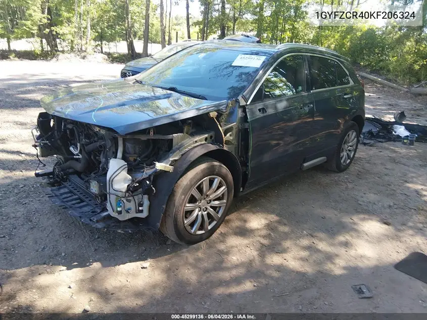 2019 Cadillac Xt4 Premium Luxury VIN: 1GYFZCR40KF206324 Lot: 45299136