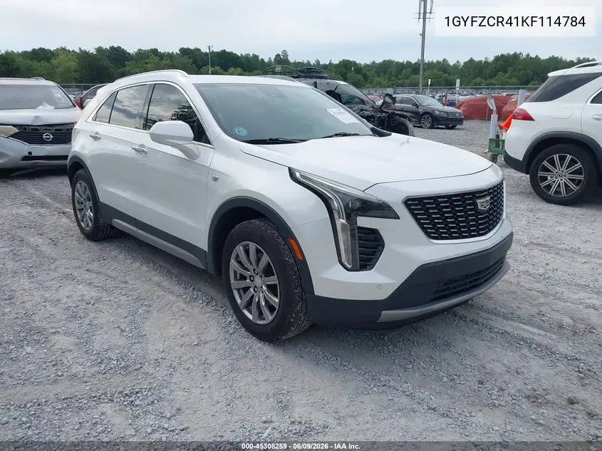 2019 Cadillac Xt4 Premium Luxury VIN: 1GYFZCR41KF114784 Lot: 45308259