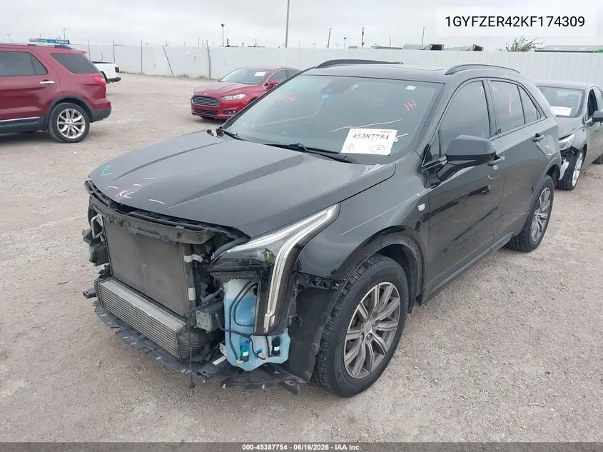 2019 Cadillac Xt4 Sport VIN: 1GYFZER42KF174309 Lot: 45387754