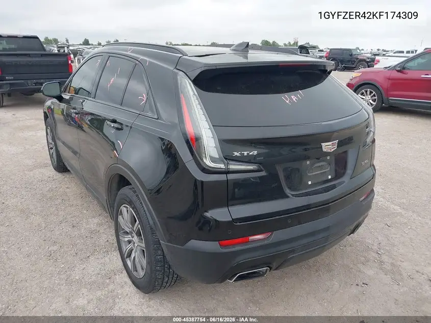 2019 Cadillac Xt4 Sport VIN: 1GYFZER42KF174309 Lot: 45387754