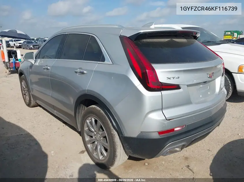 2019 Cadillac Xt4 Premium Luxury VIN: 1GYFZCR46KF116739 Lot: 45430909