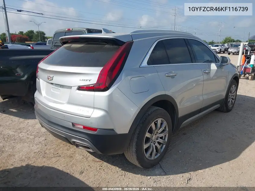 2019 Cadillac Xt4 Premium Luxury VIN: 1GYFZCR46KF116739 Lot: 45430909