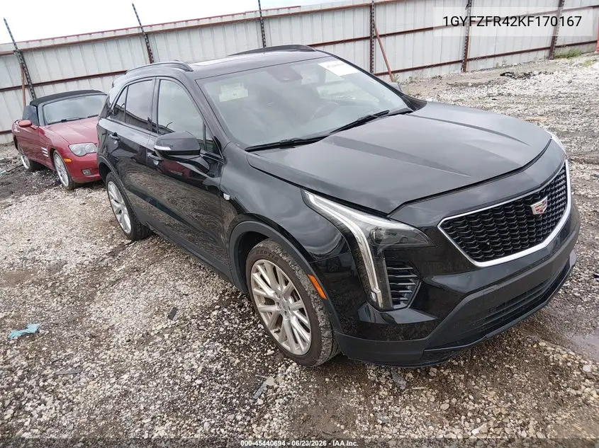 2019 Cadillac Xt4 Awd Sport VIN: 1GYFZFR42KF170167 Lot: 45440694
