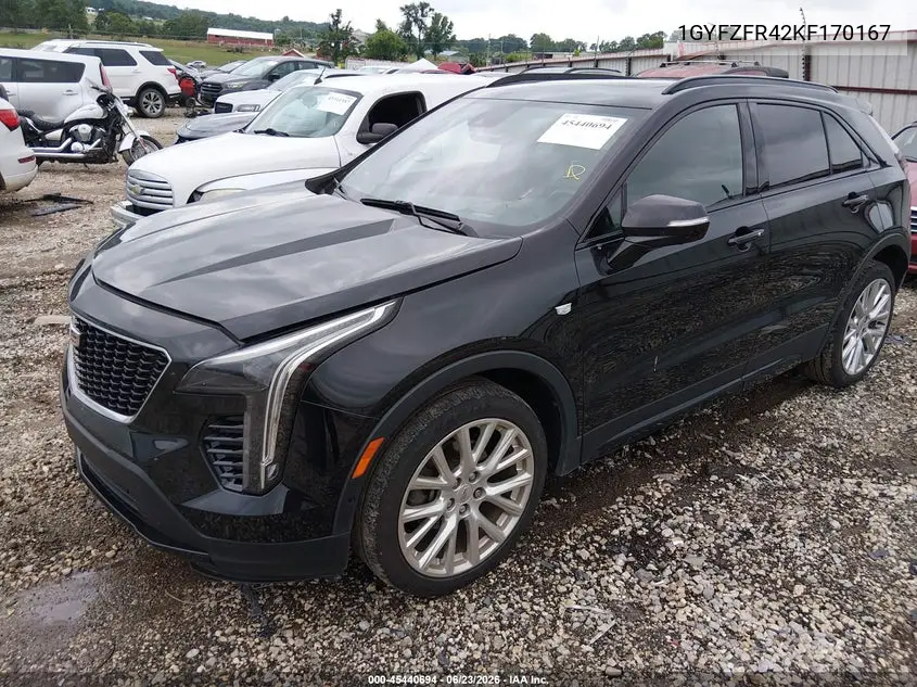 2019 Cadillac Xt4 Awd Sport VIN: 1GYFZFR42KF170167 Lot: 45440694