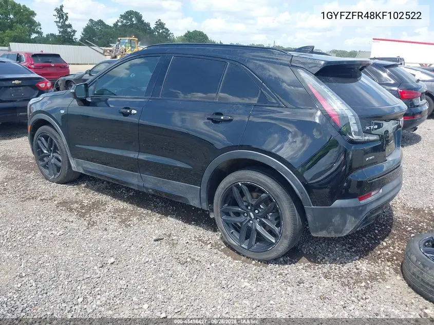 2019 Cadillac Xt4 Sport VIN: 1GYFZFR48KF102522 Lot: 45496427