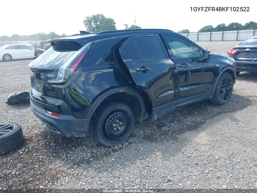 2019 Cadillac Xt4 Sport VIN: 1GYFZFR48KF102522 Lot: 45496427