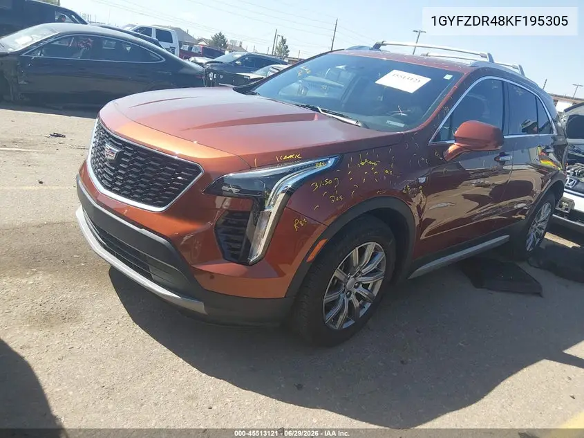2019 Cadillac Xt4 Premium Luxury VIN: 1GYFZDR48KF195305 Lot: 45513121