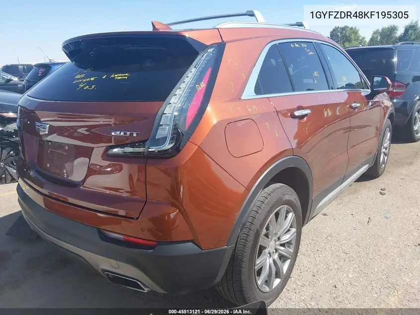 2019 Cadillac Xt4 Premium Luxury VIN: 1GYFZDR48KF195305 Lot: 45513121