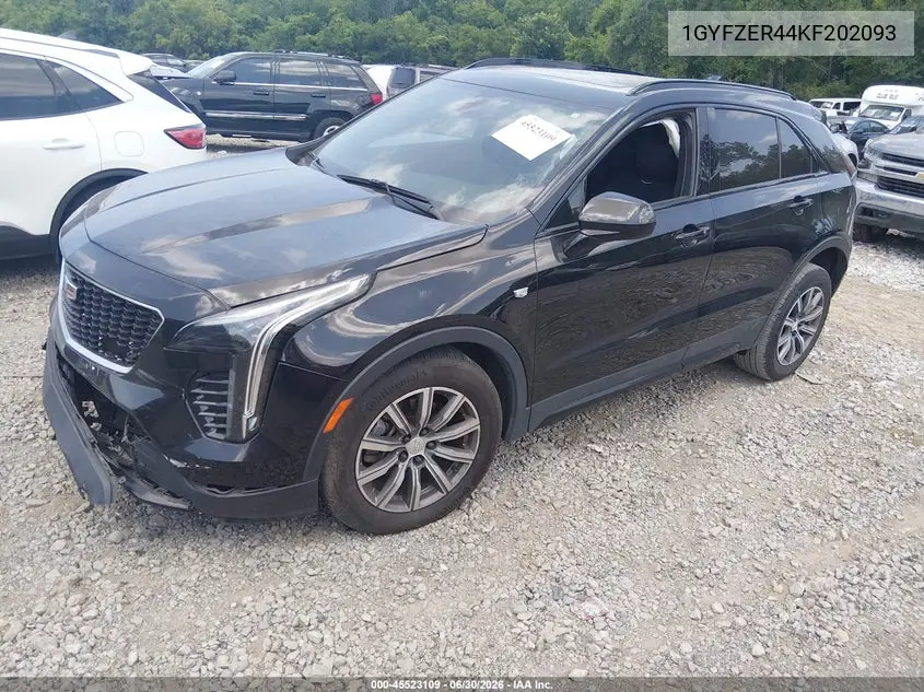 2019 Cadillac Xt4 Sport VIN: 1GYFZER44KF202093 Lot: 45523109
