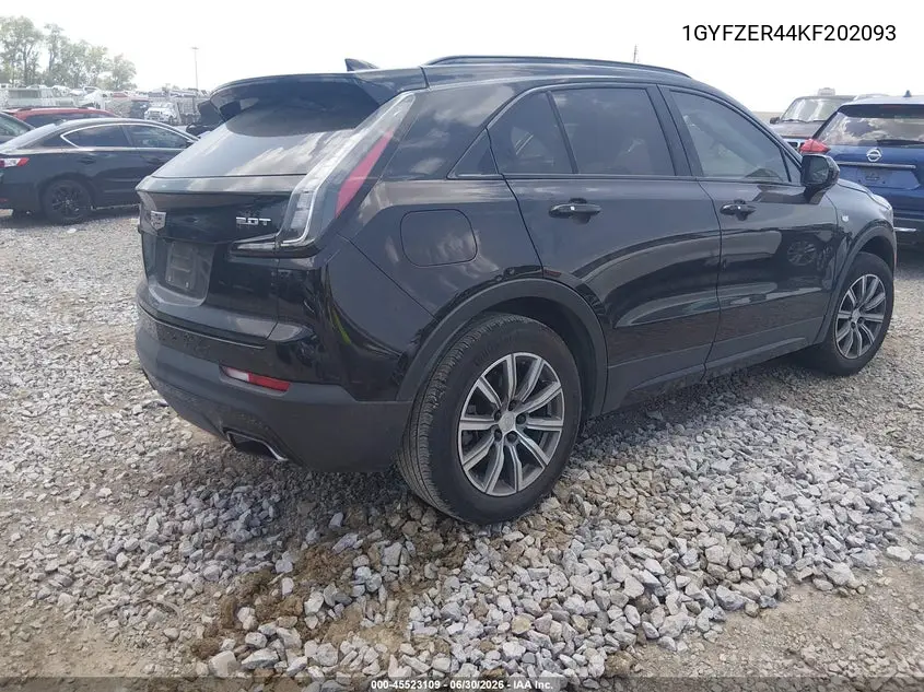 2019 Cadillac Xt4 Sport VIN: 1GYFZER44KF202093 Lot: 45523109