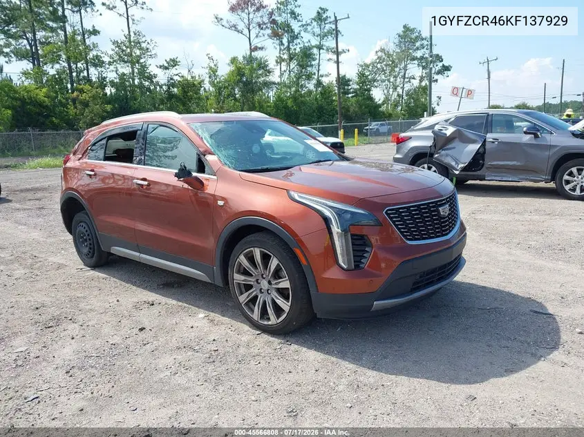 2019 Cadillac Xt4 Premium Luxury VIN: 1GYFZCR46KF137929 Lot: 45566808