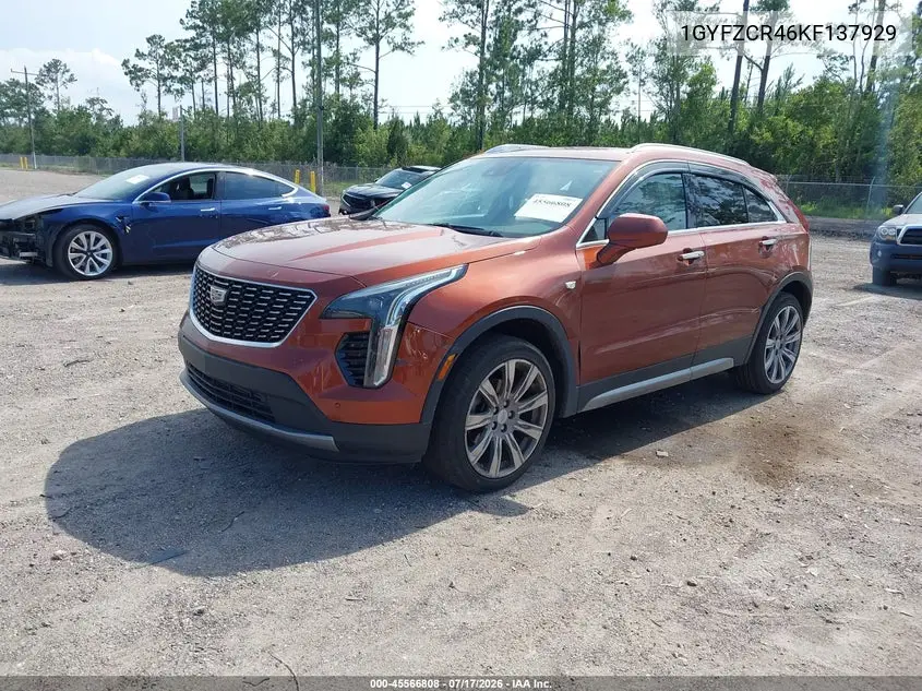 2019 Cadillac Xt4 Premium Luxury VIN: 1GYFZCR46KF137929 Lot: 45566808
