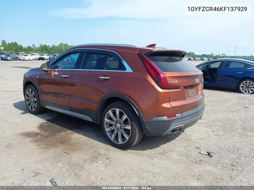 2019 Cadillac Xt4 Premium Luxury VIN: 1GYFZCR46KF137929 Lot: 45566808