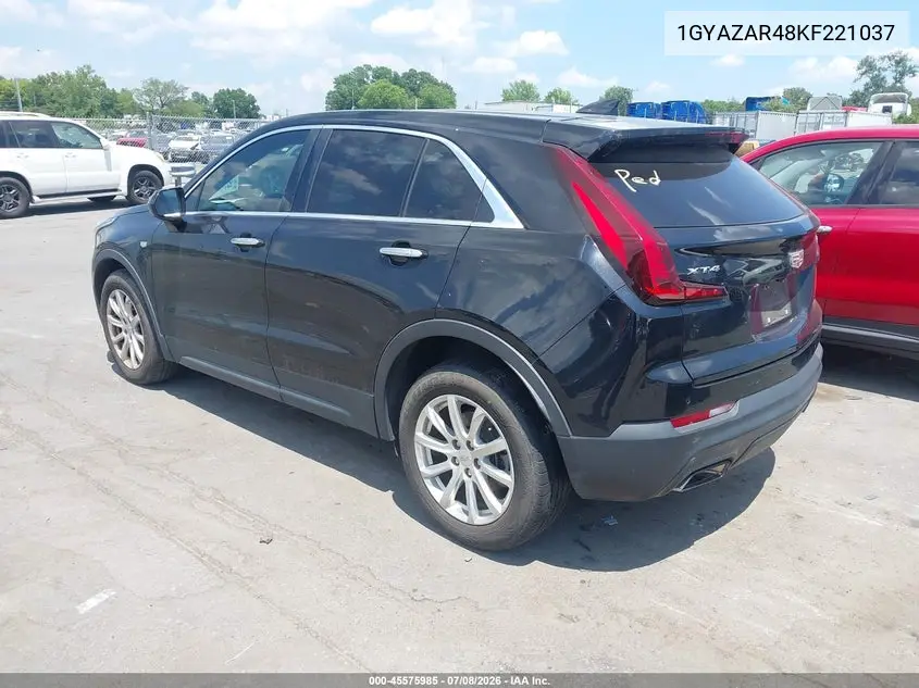 2019 Cadillac Xt4 Luxury VIN: 1GYAZAR48KF221037 Lot: 45575985