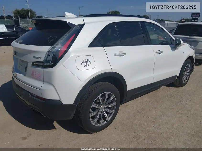 2019 Cadillac Xt4 Sport VIN: 1GYFZFR46KF206295 Lot: 45585831