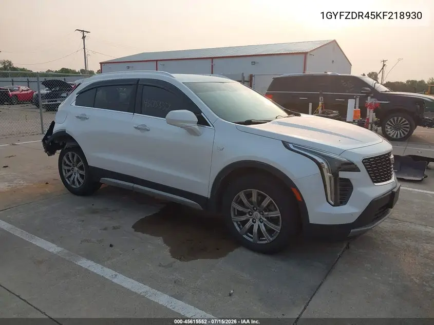 2019 Cadillac Xt4 Premium Luxury VIN: 1GYFZDR45KF218930 Lot: 45615552