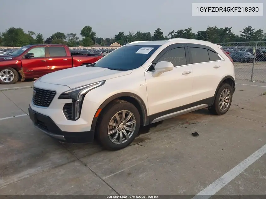2019 Cadillac Xt4 Premium Luxury VIN: 1GYFZDR45KF218930 Lot: 45615552