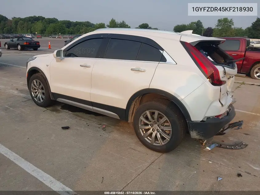 2019 Cadillac Xt4 Premium Luxury VIN: 1GYFZDR45KF218930 Lot: 45615552