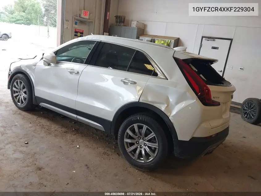 2019 Cadillac Xt4 Premium Luxury VIN: 1GYFZCR4XKF229304 Lot: 45635698
