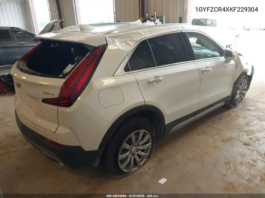 2019 Cadillac Xt4 Premium Luxury VIN: 1GYFZCR4XKF229304 Lot: 45635698