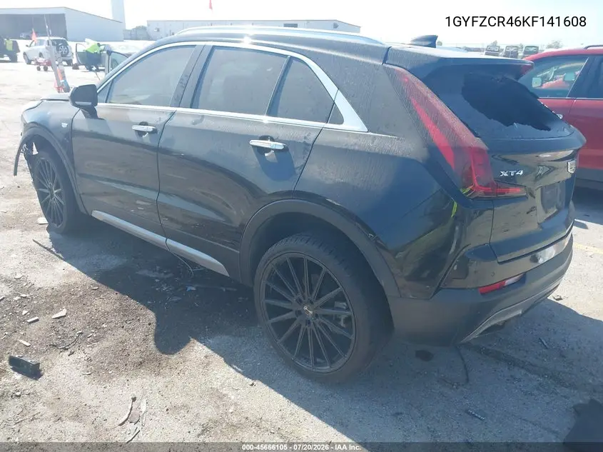 2019 Cadillac Xt4 Premium Luxury VIN: 1GYFZCR46KF141608 Lot: 45666105