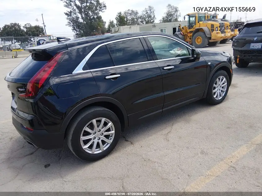 2019 Cadillac Xt4 Luxury VIN: 1GYAZAR4XKF155669 Lot: 45678709