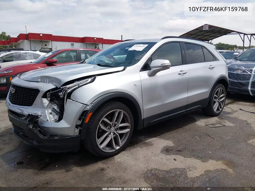 2019 Cadillac Xt4 Sport VIN: 1GYFZFR46KF159768 Lot: 45680648