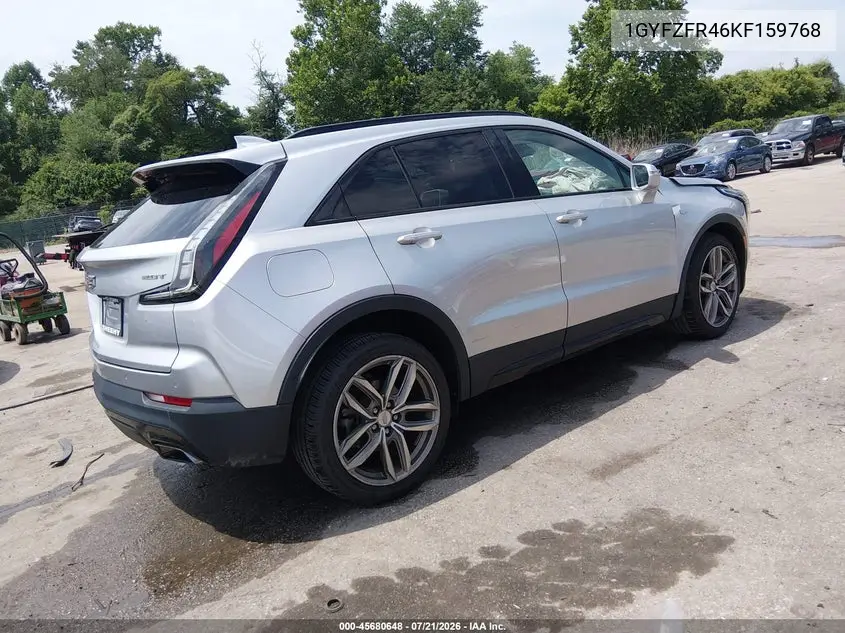 2019 Cadillac Xt4 Sport VIN: 1GYFZFR46KF159768 Lot: 45680648