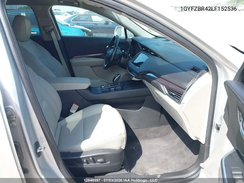 2020 Cadillac Xt4 VIN: 1GYFZBR42LF152536 Lot: 12648597