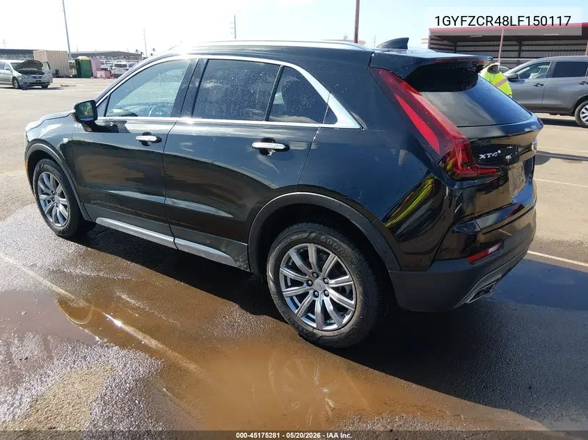 2020 Cadillac Xt4 Fwd Premium Luxury VIN: 1GYFZCR48LF150117 Lot: 45175281
