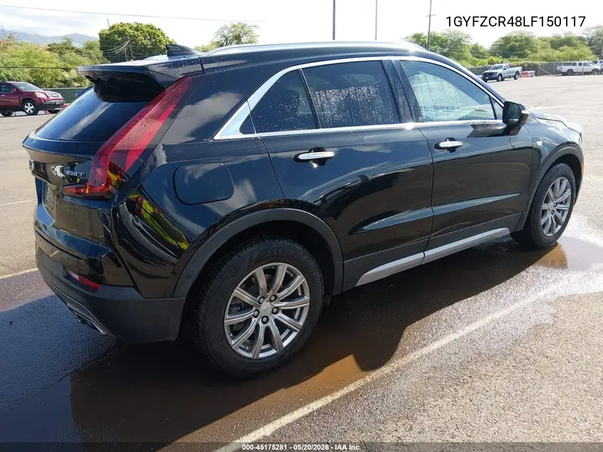 2020 Cadillac Xt4 Fwd Premium Luxury VIN: 1GYFZCR48LF150117 Lot: 45175281