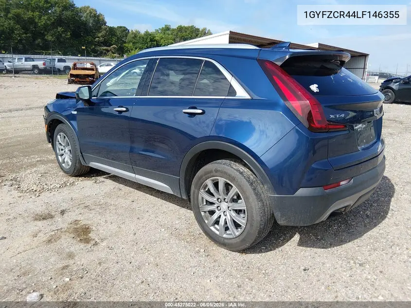 2020 Cadillac Xt4 Fwd Premium Luxury VIN: 1GYFZCR44LF146355 Lot: 45275022