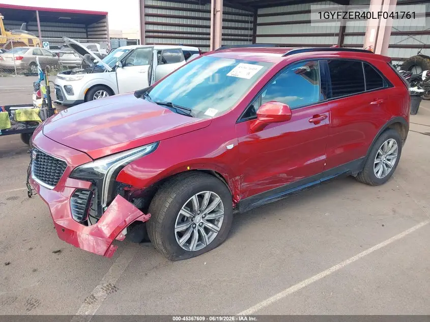 2020 Cadillac Xt4 Fwd Sport VIN: 1GYFZER40LF041761 Lot: 45367609